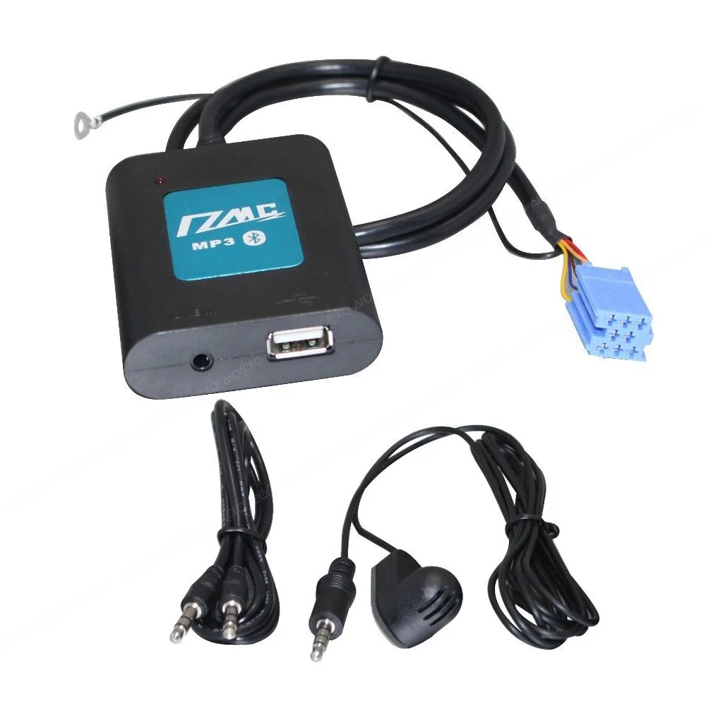 AtoCoto DMC BlueTooth A2DP USB накопитель AUX автомобильный адаптер Интерфейс для VW 2000-2005 с микрофоном 8Pin Радио MP3 аудио вход