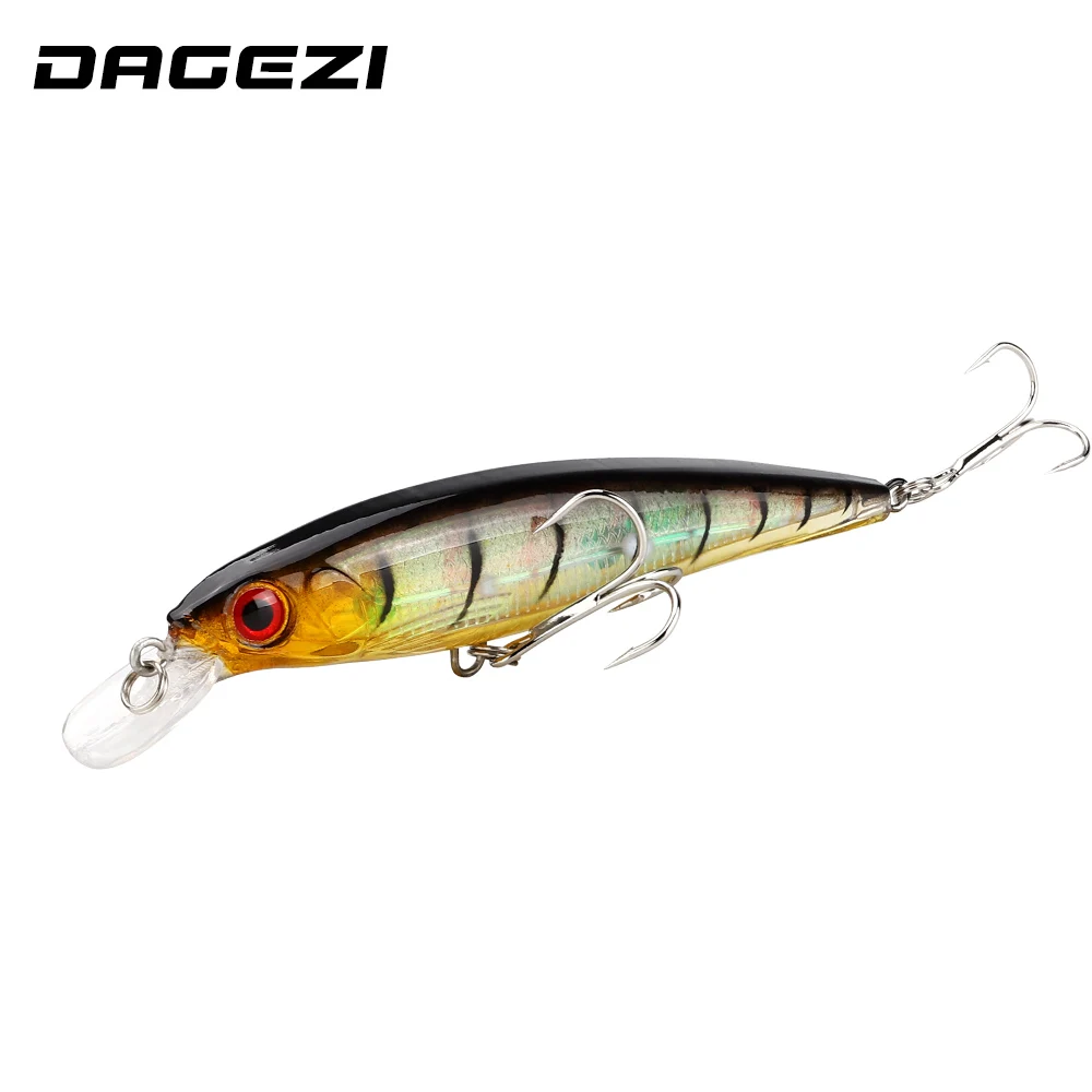 

DAGEZI 1pcs Hard Bait 11.2CM/13G Minnow Fishing Lure 0.5-1.5M Diving depth Artificial Bait For Carp Fishing Wobbler pesca