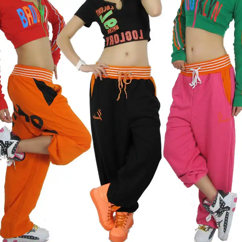 Para Pantalones Hop Chándal Marca Harem Hip Nueva Mujer Ropa Moda Baile Casual Disfraz Carta Ds Sueltos Casuales De Yb67gfyv