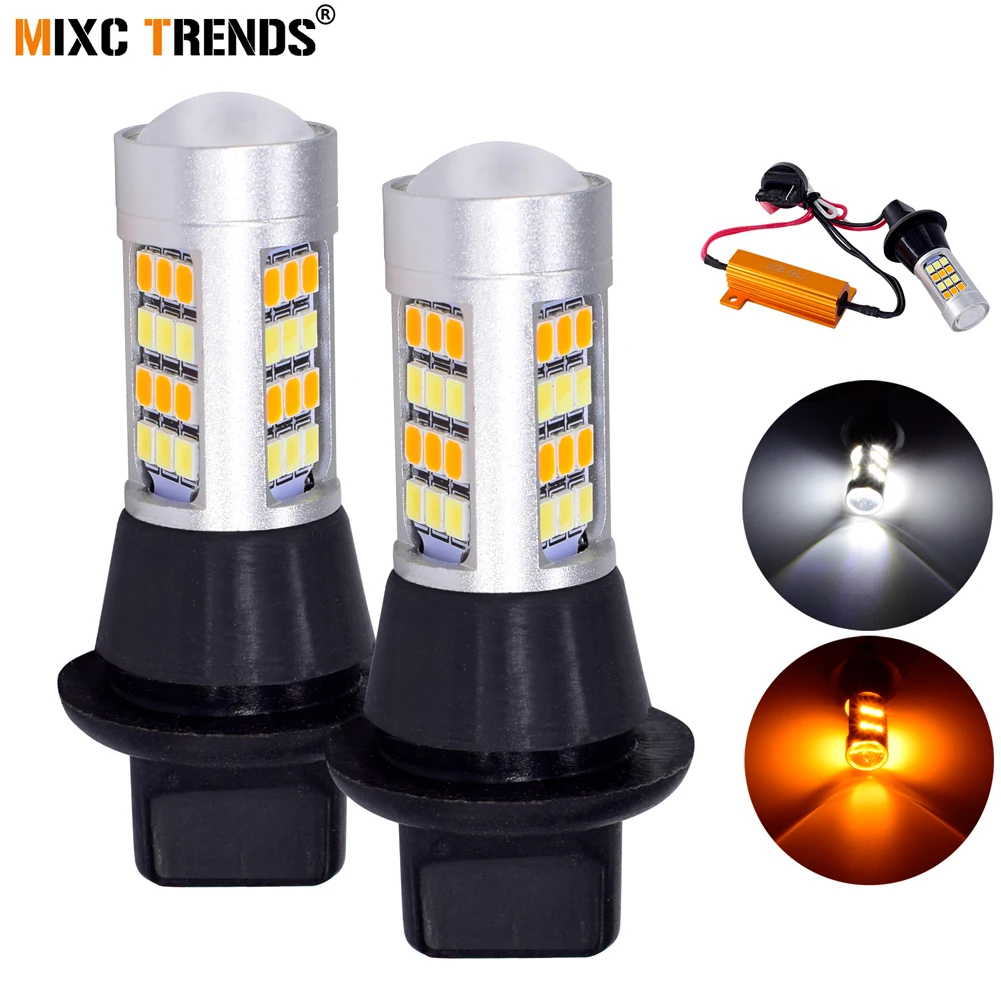 2 шт. 42SMD 2835 DRL светодиодный фонарь для автомобилей BA15S BAU15S 1156 P21W S25 T20 W21W WY21W 7440