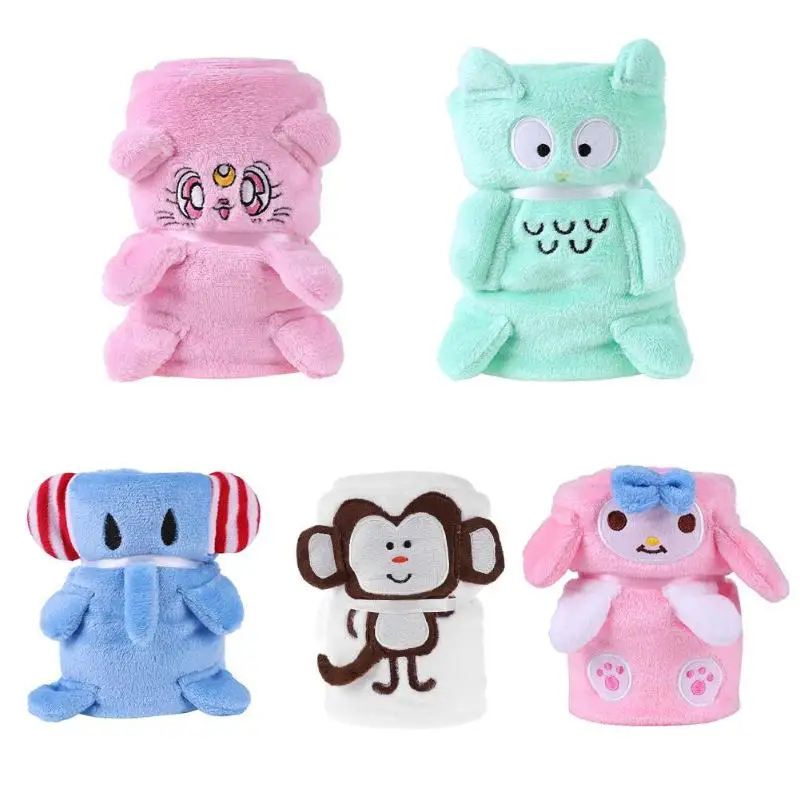

Baby Flannel Blanket Newborn 3D Cartoon Soft Thick Warm Kids Bath Towel