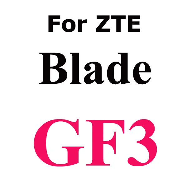 Закаленное Стекло для zte лезвие GF3 A510 A452 A570 V6 X3 X5 S6 D6 L3 плюс L6 Nubia Z9 Z11 Экран протектор чехол Крышка - Цвет: For Blade GF3