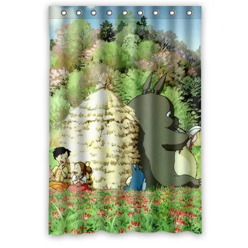 Designer My Neighbor Totoro Shower Curtain 48x72 inch DIY Painting Art | Дом и сад