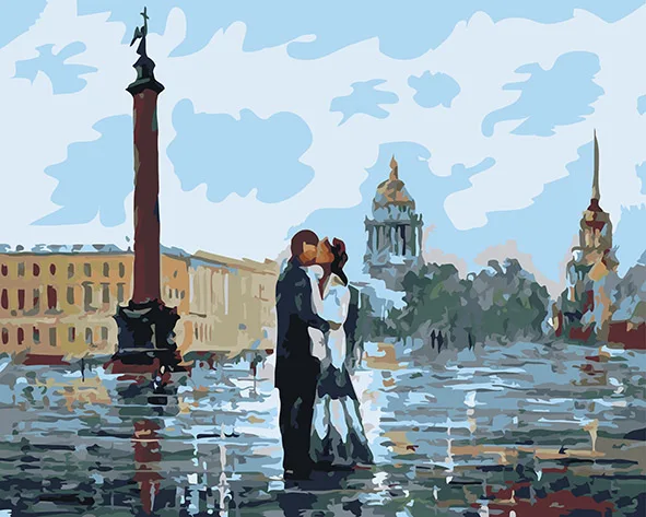 Love forever пейзаж живопись для рисования по номерам цифровой холст краски гостиной