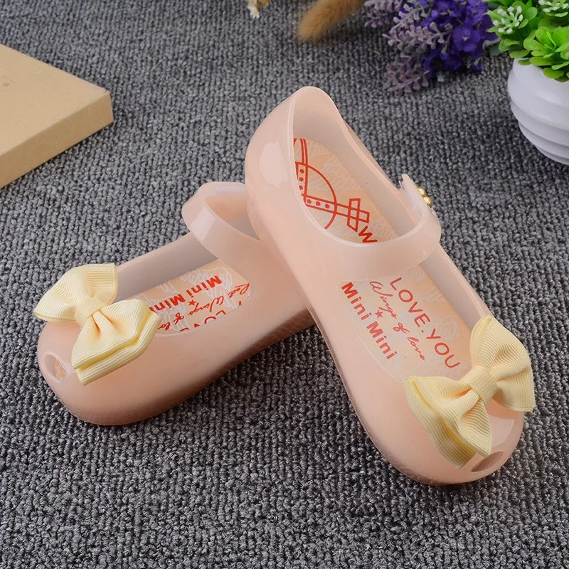 leather girl in boots MERI AMMI Kid LED colorful sandals mini shoe PVC soft outsole children girls boys bow shoes Factory Sales bata children's sandals