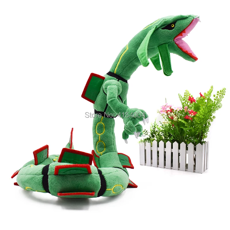 Аниме Rayquaza зеленая плюшевая кукла Peluche со скелетом Мягкая Популярная игрушка