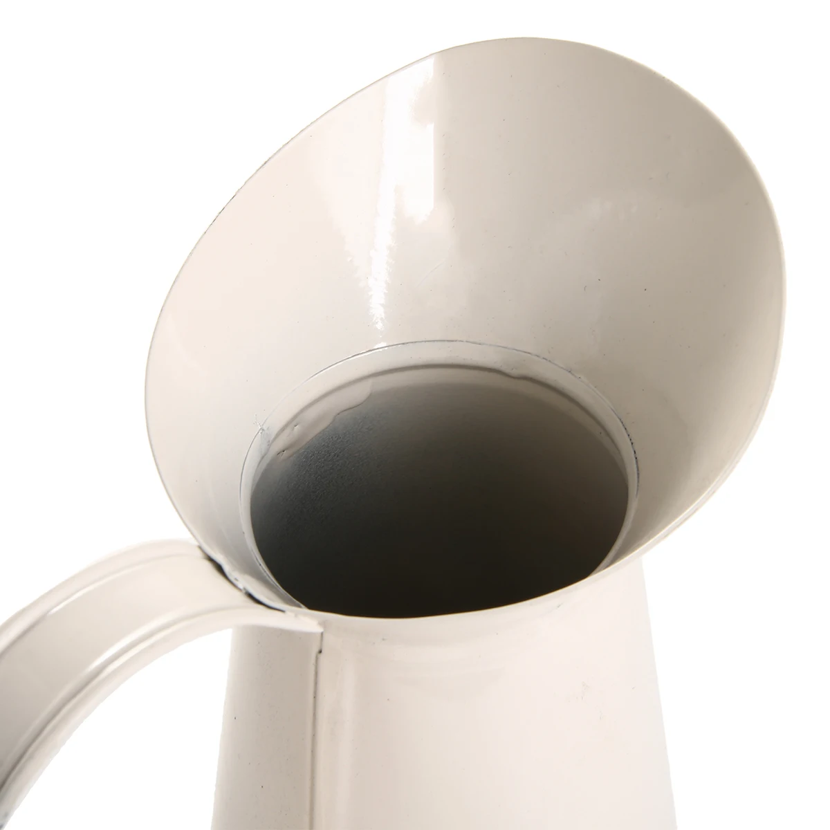 Flower vase Vintage Tall Metal Shabby Chic Cream Vase Enamel Pitcher Jug Wedding For Home Hotel Decoration