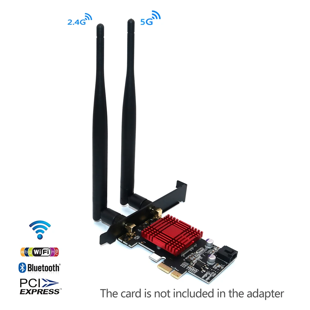 PCIE M.2 Wifi адаптер Сетевая карта 5 ГГц 5 г 5 ГГц беспроводной PCI Express Wifi Bluetooth адаптер AC 9260 м2 Wifi Карта Антенна для ПК