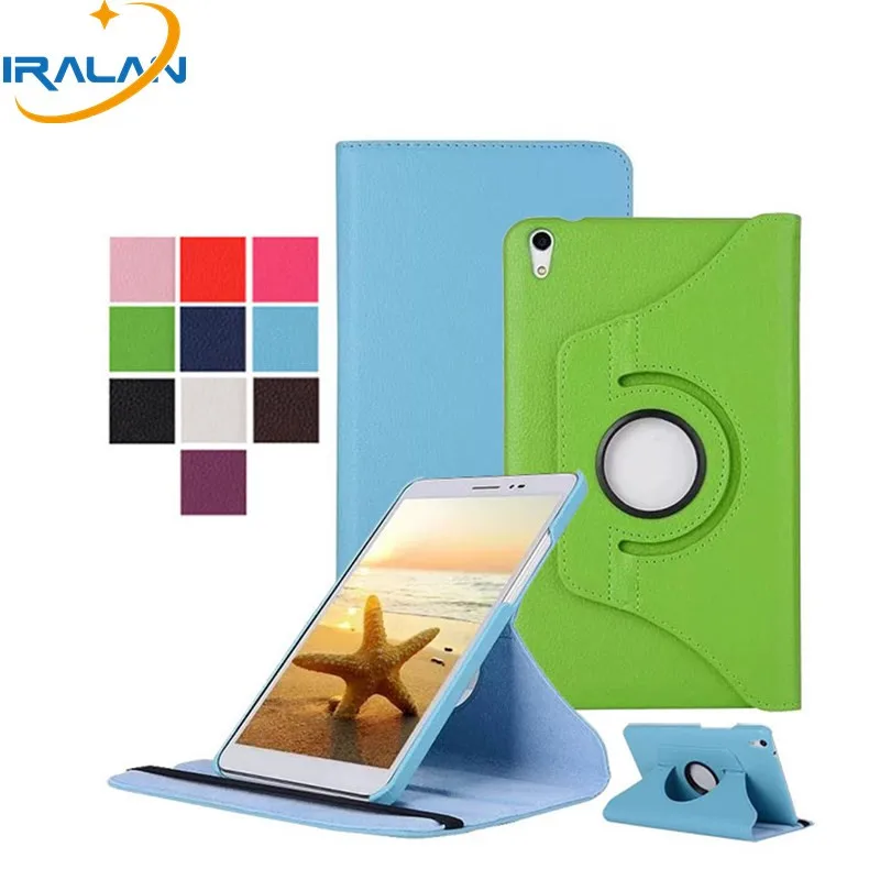 Вращающийся на 360 градусов флип чехол из искусственной кожи для Huawei MediaPad T2 8 Pro