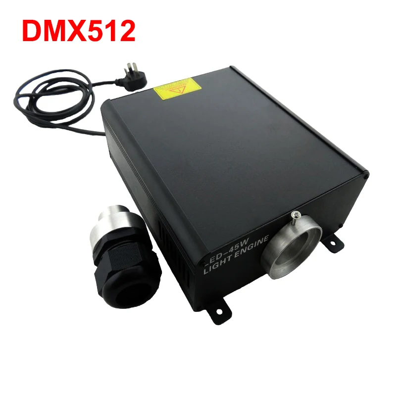 45 Вт DMX512 волокно двигателя DMX светодиодный волокнистый жилет двигателя DMX волокно двигателя AC100 ~ 256 V и dmx 512 сигнала