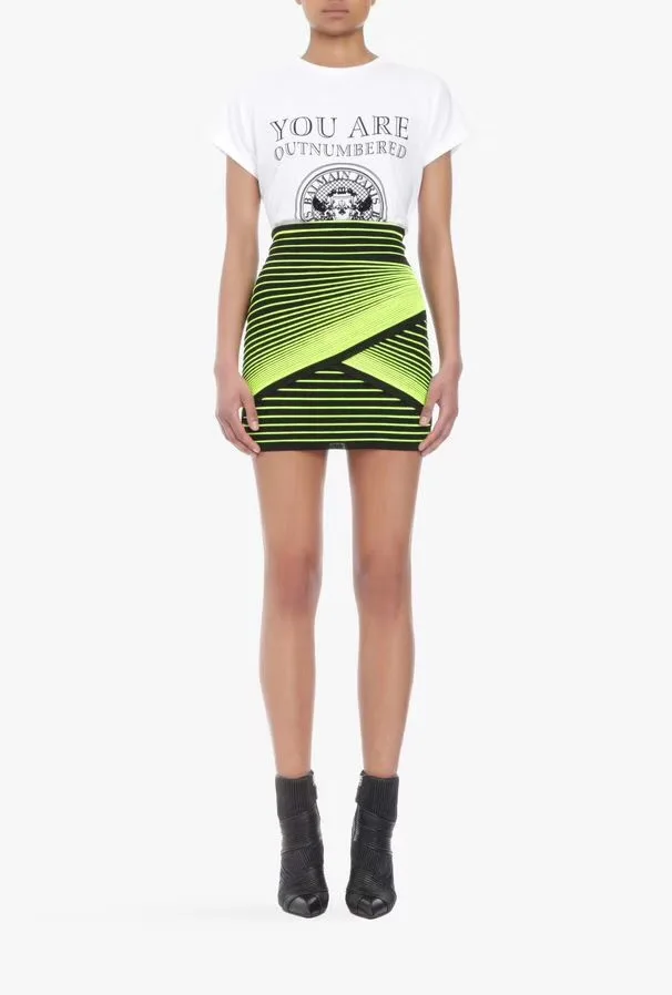 

New Arrival Women Fashion Sexy Striped Thick Rayon Bandage Skirt 2018 Elastic Celebrity Party Mini Pencil Skirt