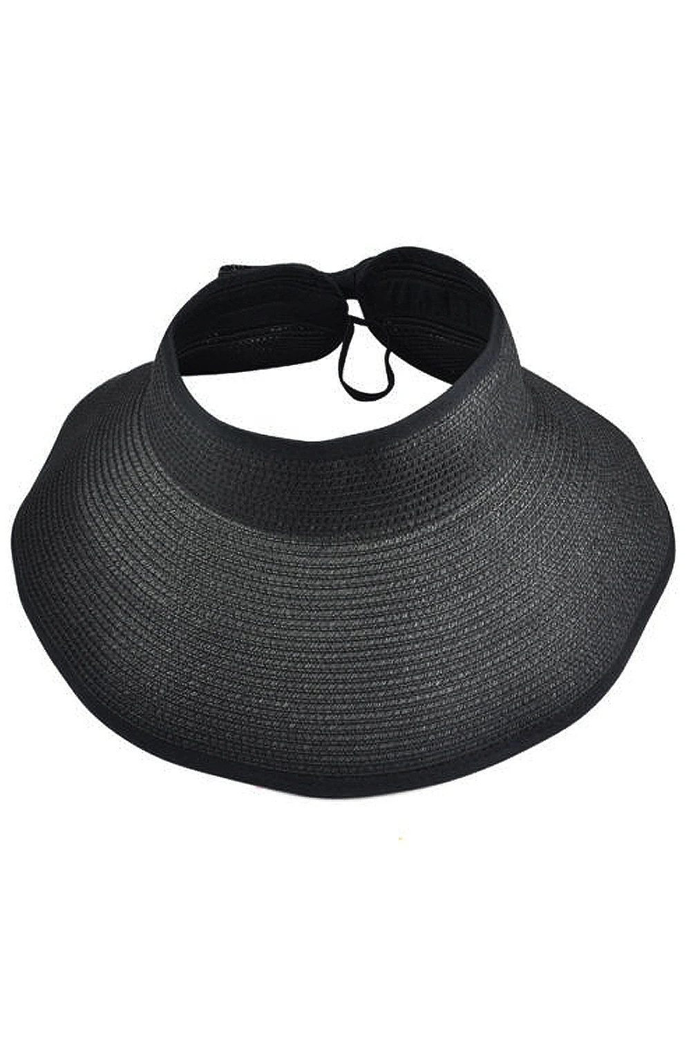 2018 NEW Womens Summer Foldable Beach Sun Visor Wide Brim Hat Cap Black