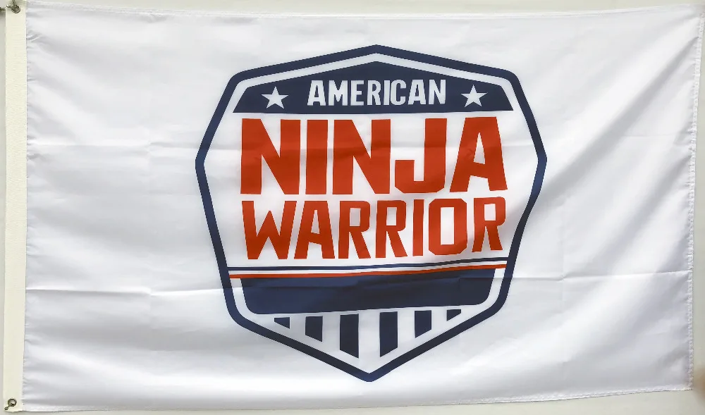 American Ninja Warrior Flag Shield Banner Competition Obstacle ANW Race Gym 3X5F