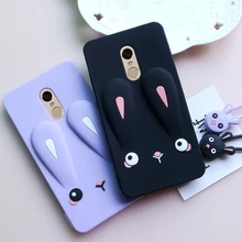 Redmi 4X/Примечание 4X/note4 случае мультфильм милый кролик уха силикона задняя крышка телефона чехол для Xiaomi Redmi 4X/Примечание 4X/Note 4