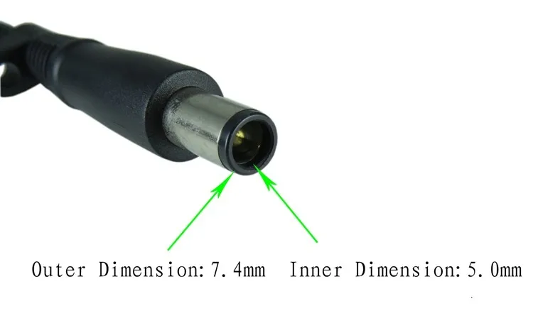 Качество 19,5 в 3.33A 65 Вт ноутбук AC Питание адаптер стены зарядное устройство для hp elitebook 2570 ноутбук с круглые спицы 7,4x5,0 мм