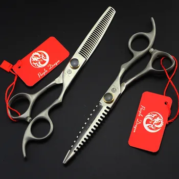 

Purple Dragon 6 inch Professional Hairdresser&#39s Scissors Hairdressing Scissors Hair Cutting Scissors Barber Thinning Shears