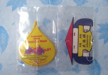 

Free Shipping,2017 hot promotion make hanging paper car air freshener