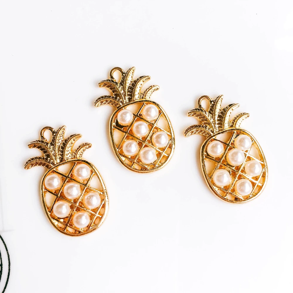 Buy Gold Color Plated Pineapple Pearl Pendant Necklace