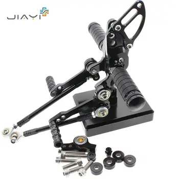 

CNC Billet Motorcycle Adjustable Rearset Foot Pegs Pedals Rest Rear set Racing For Ducati Streetfighter 848 1100 All Years Black