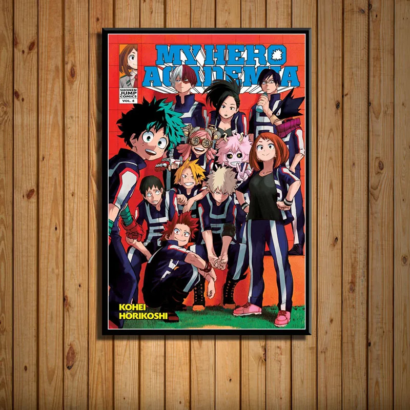 P152 Boku No Hero Academy горячее японское аниме искусство живопись шелк Холст плакат настенный домашний декор - Цвет: 8