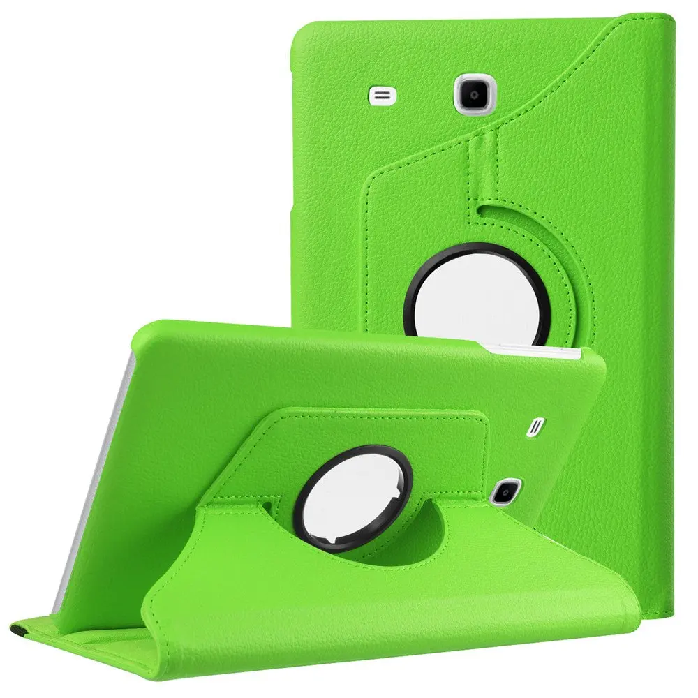360 Вращающийся из искусственной кожи чехол для Samsung Galaxy Tab A 7,0 SM T280 SM T285 чехол Tab A6 7," выпуска песок держатель Funda Capa - Цвет: Зеленый