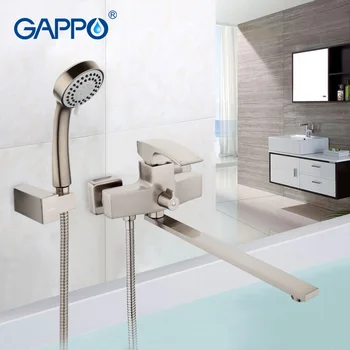 

GAPPO 1set Bathroom Faucet Accessories faucet Brass body bathtub sink mixer Cold Hot water restroom faucet in hand showerG2007-5