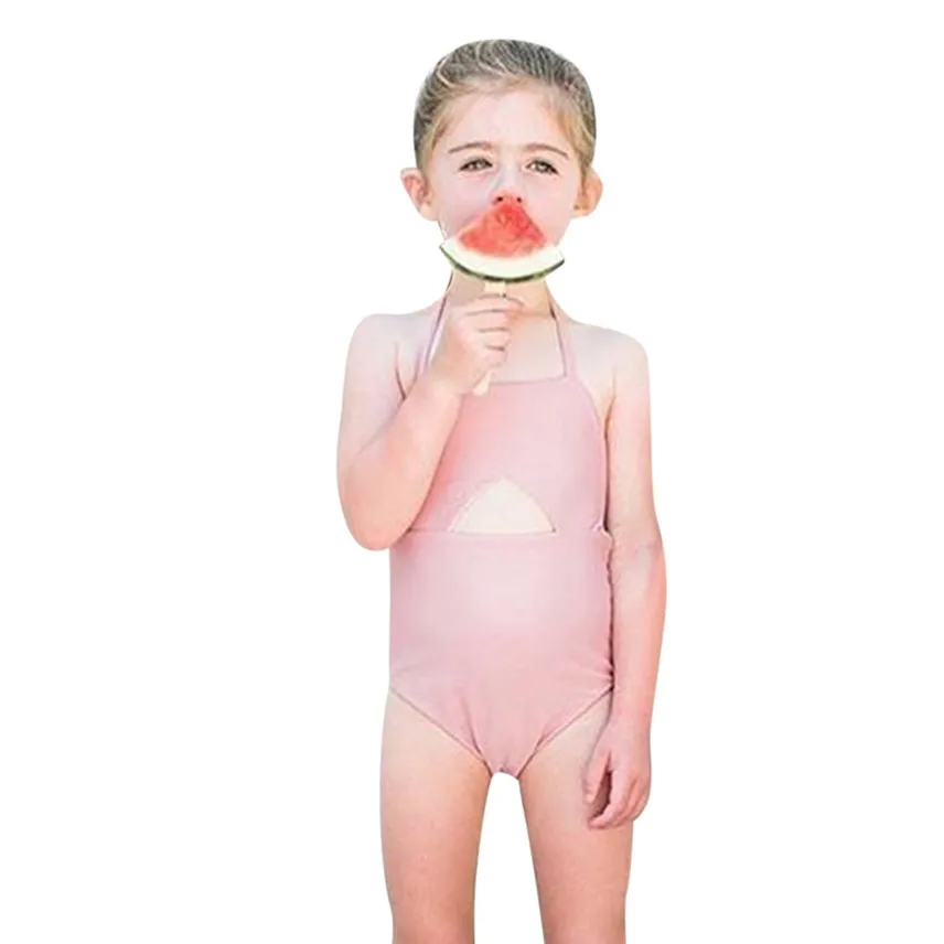Yangmaile/детский купальник-бикини с открытой спиной для маленьких девочек, купальный костюм, Пляжное бикини mujer Y
