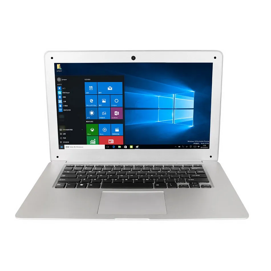 Джемпер ezbook 2 A14 14.1 дюймов ноутбук Windows 10 Ultrabook 1080 P FHD ноутбук ultra slim Intel вишня Taril z8350 Wi-Fi - Цвет: Silver-1