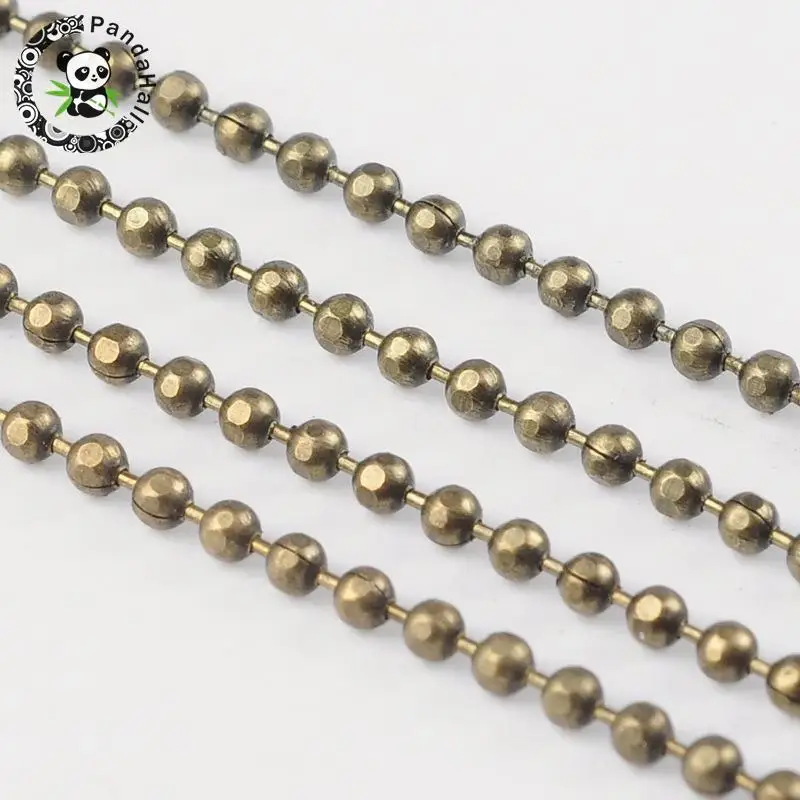 Brass Ball Chains, Beads Chain, Faceted, Lead Free and Nickel Free