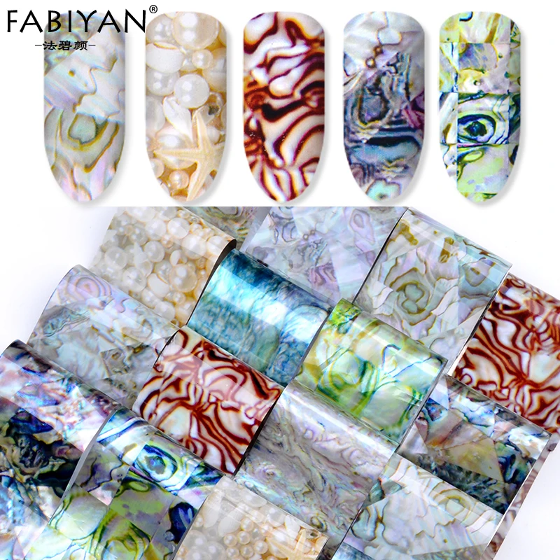 

16pcs Nail Art Sticker Decoration Colorful Transfer Star Foil Shell Manicure 3D Tips Acrylic Gel UV Polish Decal Design Tool DIY
