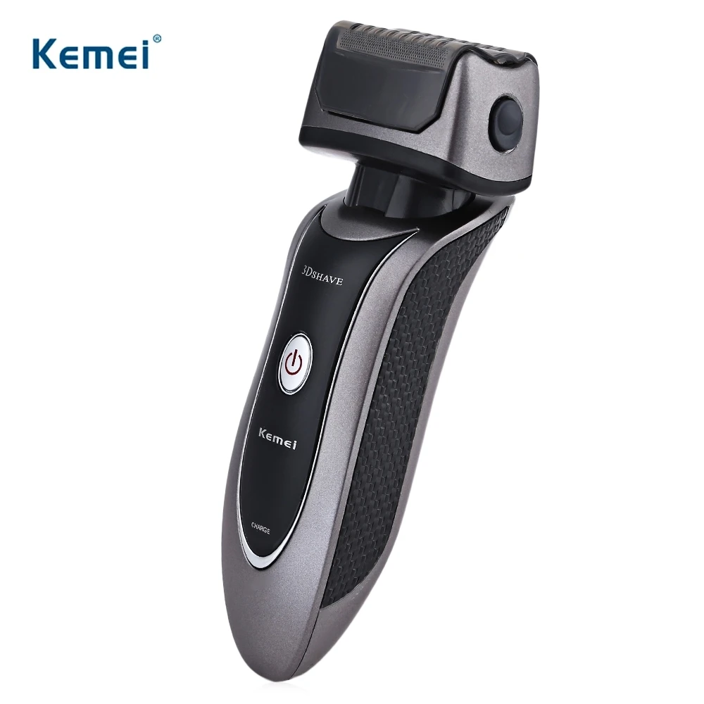 Portable Kemei Electric Shaver For Men Three Blades Razor Rechargeable