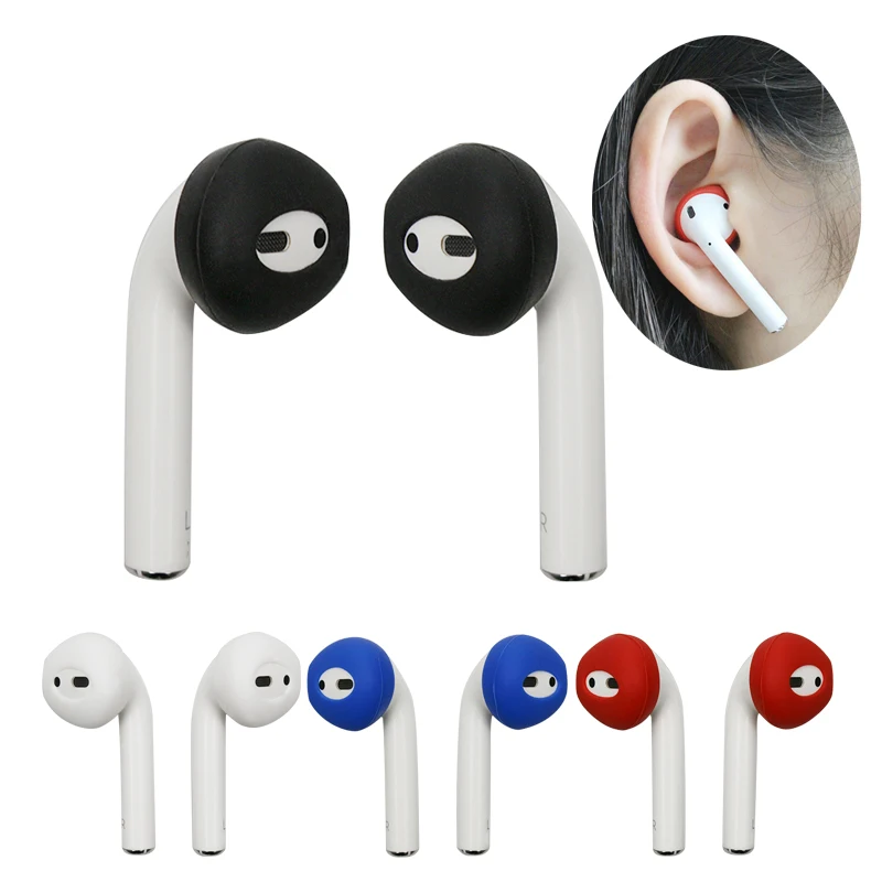 A Pair Shockproof Soft Silicone Earbuds Case For Apple AirPods Soft Ultra Thin Earphone Tips Earbud Cover For Apple AirPods