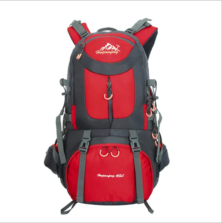 60L мужской рюкзак унисекс, дорожная сумка, спортивная сумка, водонепроницаемая, для альпинизма, туризма, альпинизма, кемпинга, рюкзак для мужчин - Цвет: Красный
