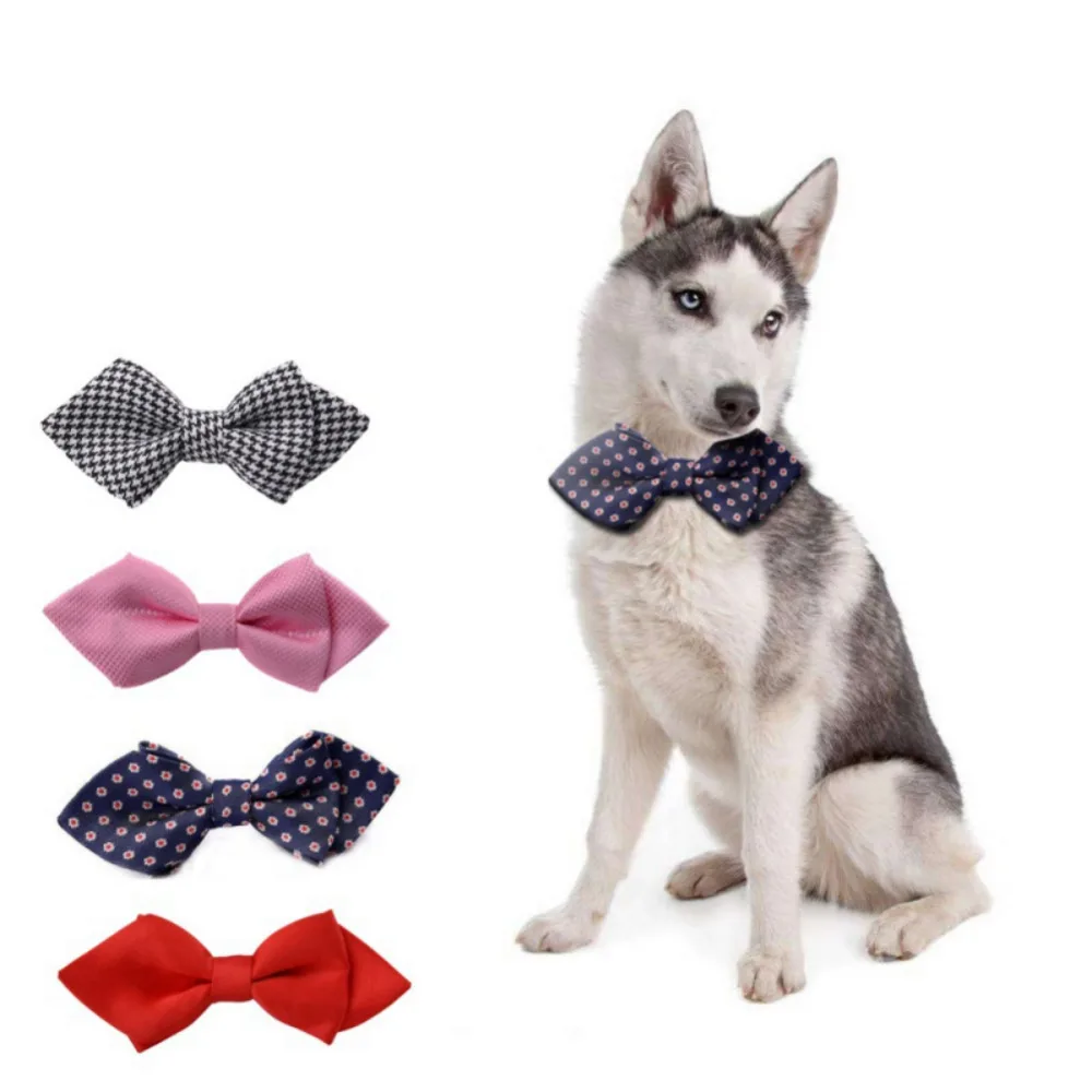 

Pet Durable Bow Knot Polyester Fiber Collar For Small Medium Large Dog Pet Supplies