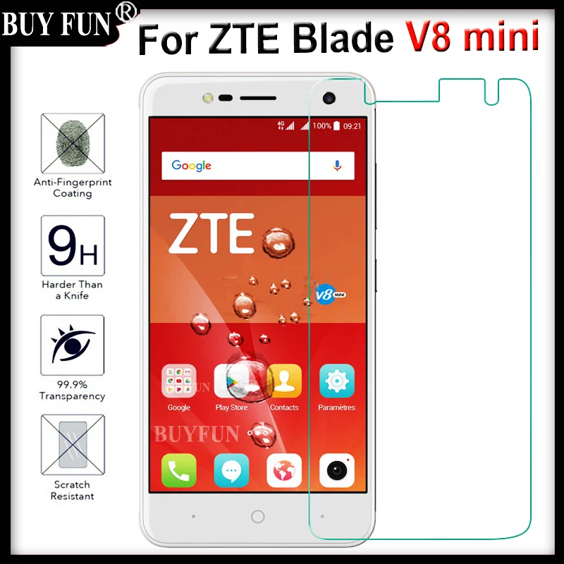 For ZTE Blade V8 Mini Tempered Glass 5.0inch 2.5D Premium Screen Protector Film for V8mini 5.0&quot V 8 case |