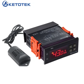 

Digital Humidity Controller 10% ~ 99% RH Humidity Control Switch Hygrostat with Humidity Sensor Humidification Dehumidification