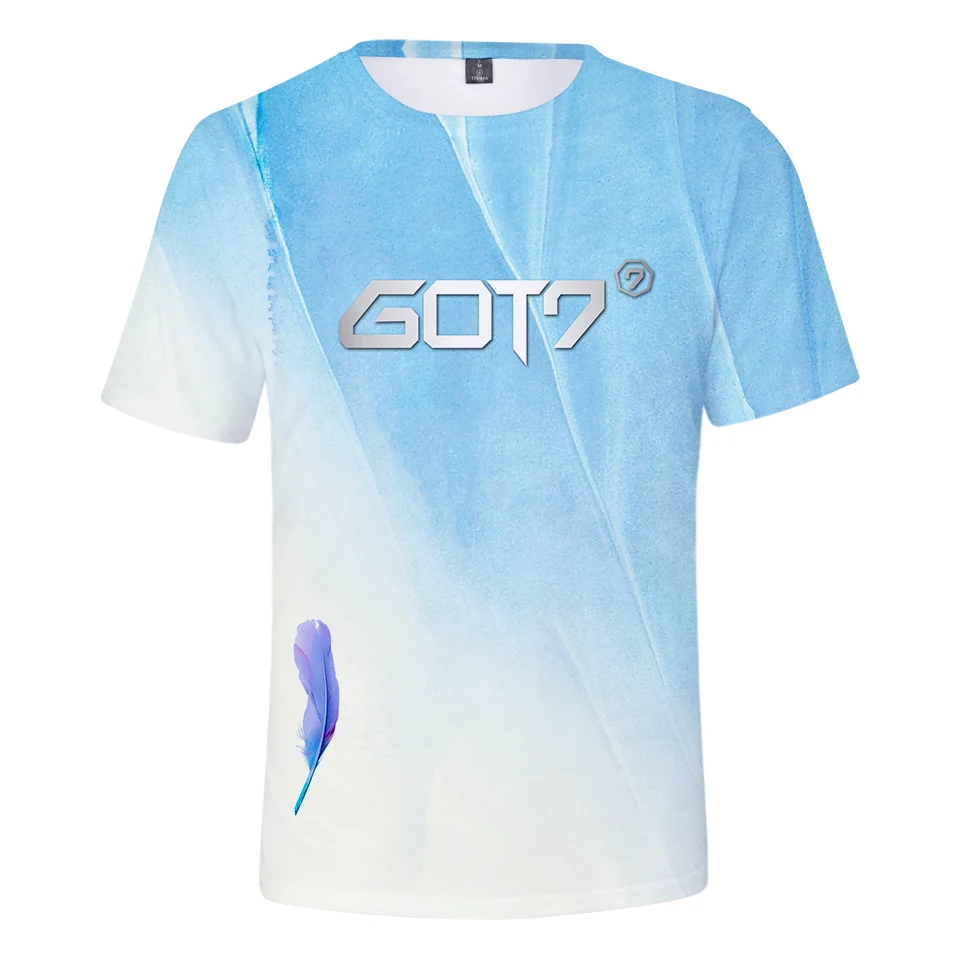 Kpop GOT7 3D printed t shirt women men Summer short sleeve t-shirt plus size streetweart casual harajuku shirts tops tee | Женская