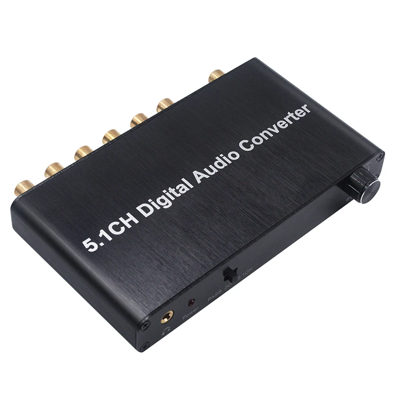 Kebidu 5.1CH цифровой аудио преобразователь декодер AY77 SPDIF коаксиальный к RCA DTS AC3 5 1