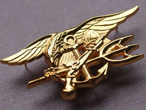U. S. US Navy Seals Badge Pin Insignia Navy Seals Officer Badge-World military Store