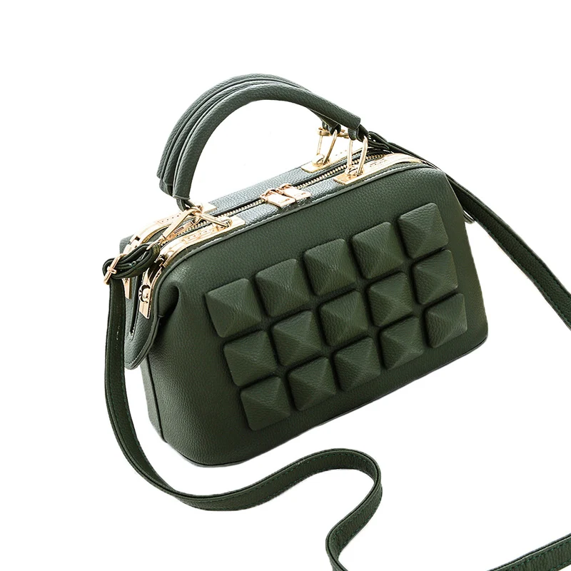 Women Boston Messenger Bag PU Leather Luxury Handbags Female Bags Designer Evening Party Shoulder Bags Casual Bolsa Tote SS0321 (5)