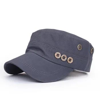 

Men Women Military Flat Hat Cap Cotton with Air Hole Adjustable For Outdoor Summer Spring -BUY B2Cshop