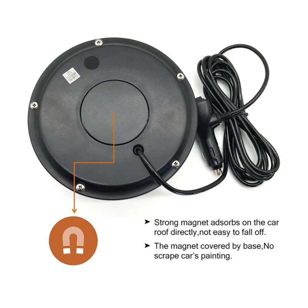  Amber LED Strobe Light Beacon Vehicle Car Roof Top Hazard Warning Flash Emergency Lights Rotating F - 32958646390