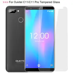 9 H HD закаленное стекло для Oukitel C11/C11 профессиональная защитная пленка Взрывозащищенный протектор экрана 1 шт. 2 шт. Oukitel C11/C11 Pro