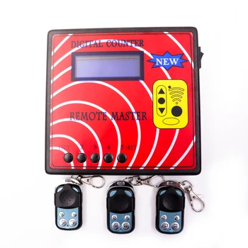 

Digital Counter Remote Master Auto Remote Control Copier Frequency Meter Tester+ 3Pcs Fixed Code Remote Control Model A