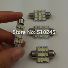100x Высокое качество Автомобильный светодиодный фестон света c5w 12 SMD led 12smd 3528 31 мм авто светодиодные лампы