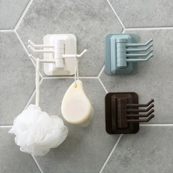 

Rotatable Multifunction Bath Room Bathroom Fixtures Holder Storage Rack Home Improvement Storage Holders Racks