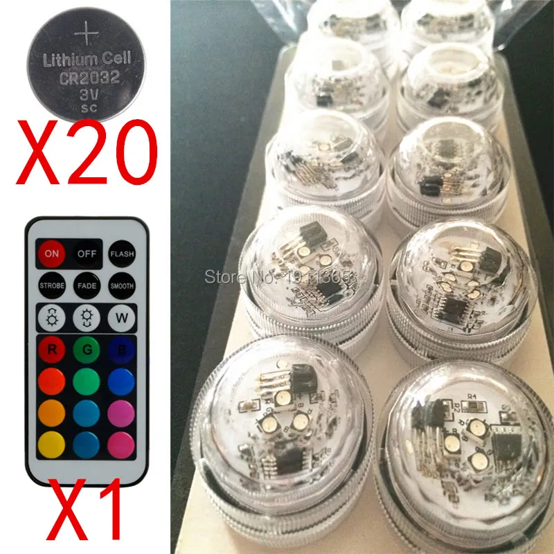 

10pcs Wedding Decoration Remote Control Waterproof LED Party Tea Mini Lights+Extra 20 Battery Halloween Christmas Hookah