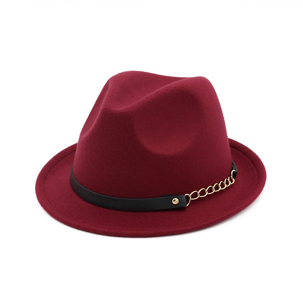 [DINGDNSHOW] модная шляпа Федора шерстяной джазовый винтажный топ шляпа теплая зимняя шапка для мужчин и женщин
