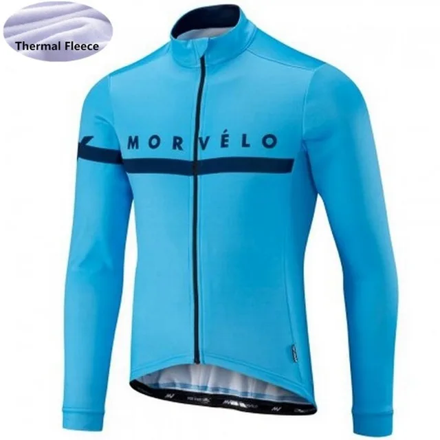009 morvelo зима теплый Vélo Мужская одежда с длинным рукавом велосипед MTB Майо Ropa Ciclismo Hombre Ciclismo - Цвет: 009
