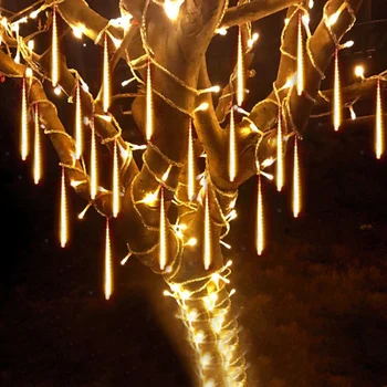

Thrisdar 30CM 50CM Meteor Shower Rain Tube LED Fairy String Light 8 Tube Christmas Wedding Party Garden Backyard Tree Decoration